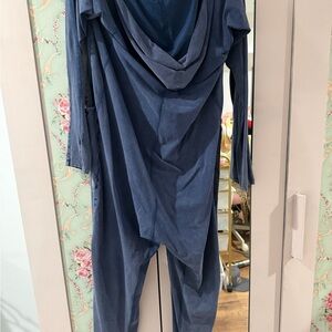 FP Movement by Free People Draped Blue Jumpsuit